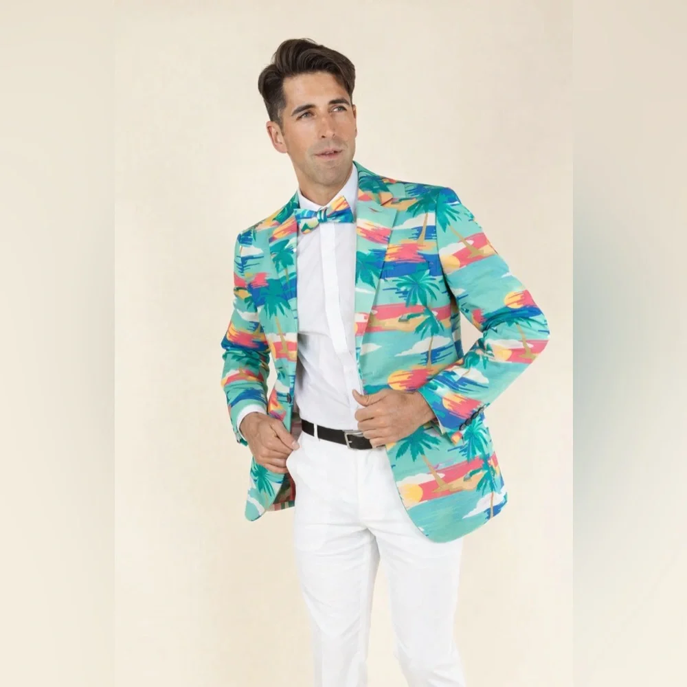 NWOT Shinesty Men's Blazer - Tequila Sunrise